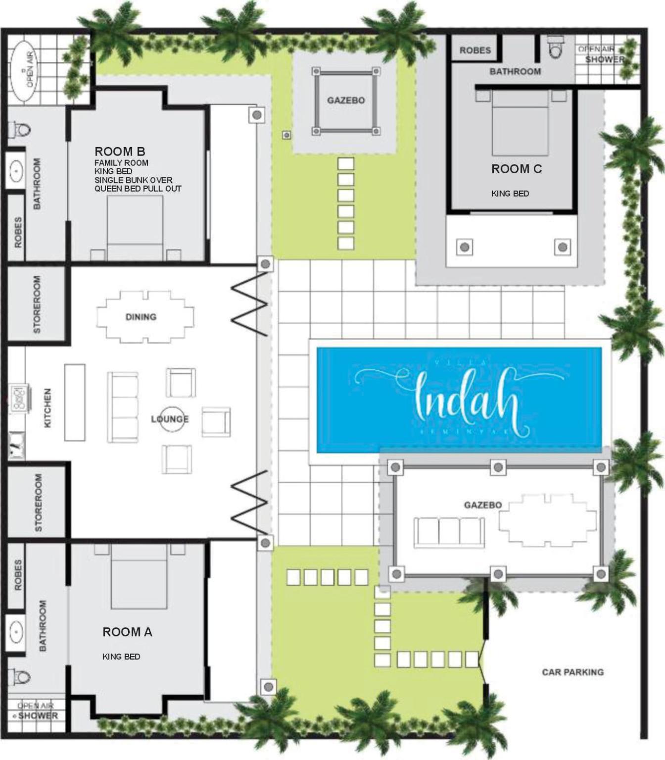 Beautiful Villa Indah Seminyak Exteriör bild